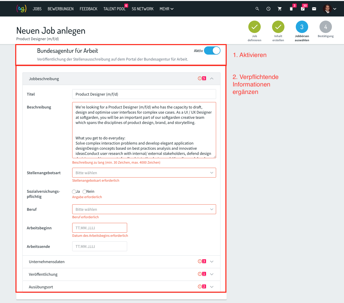 schnittstelle bundesagentur fur arbeit softgarden happy customers